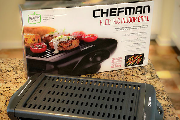 Chefman Electric Smokeless Indoor Grill with Nonstick Coating - Black, 15  in - Ralphs