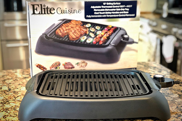 Elite Cuisine 13 Countertop Indoor Grill EGL-3450 