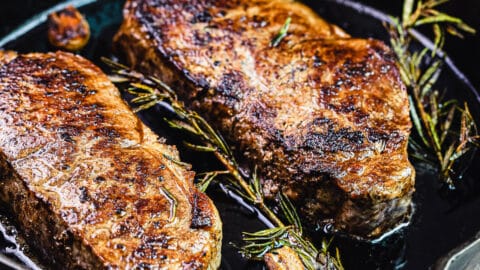 Pan Seared Steak With Compound Butter - Grillseeker