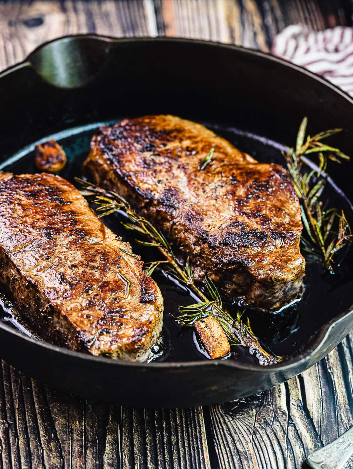 Pan-Seared Strip Steak Recipe