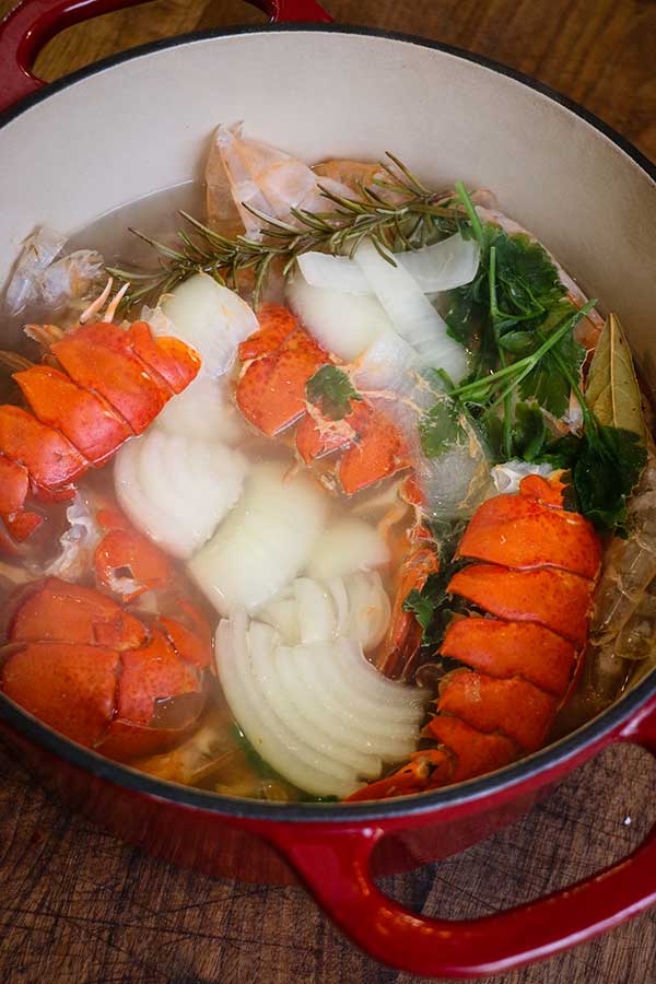 Homemade Seafood Stock Recipe (using seafood shells) - Eating Richly