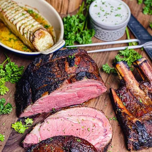 Barbecue prime rib best sale