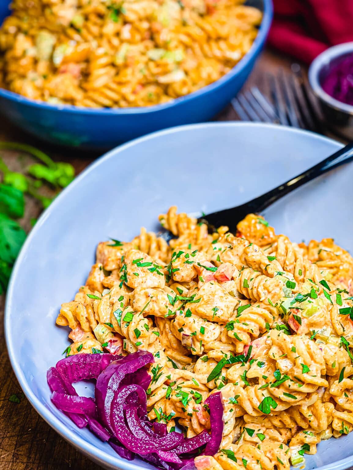 Nashville Hot Chicken Pasta Salad Grillseeker