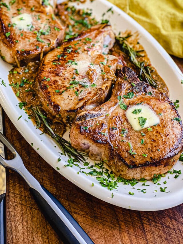 Pan Seared Pork Chops w/ Rustic Sun-dried Tomato Sauce - Grillseeker