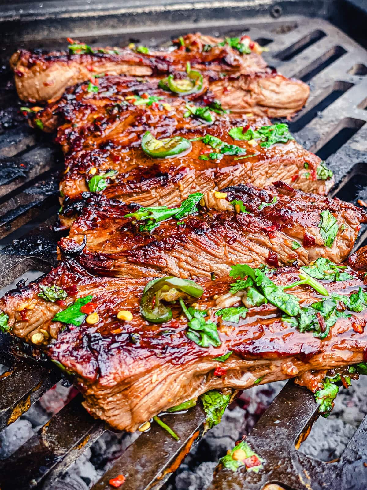 How To Cook Flap Steak Grillseeker   Flap Steak On Grill Grate 