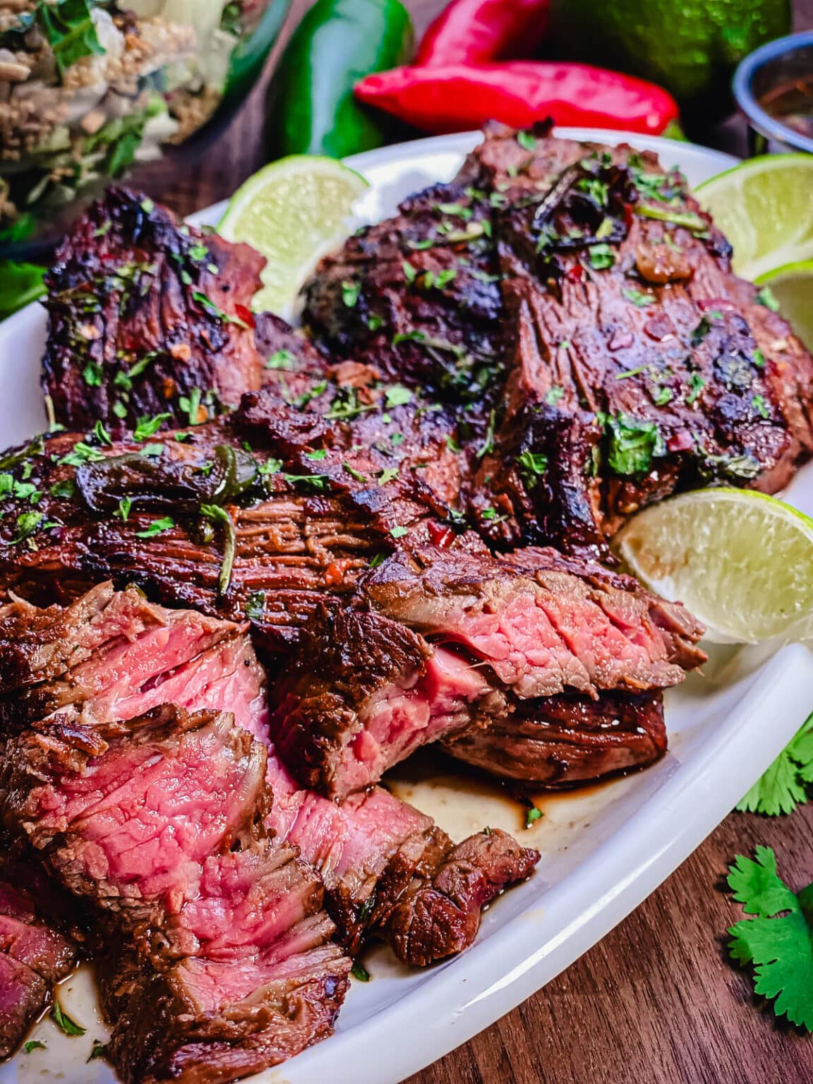 How To Cook Flap Steak Grillseeker   Slices Of Flap Meat On White Platter 1152x1536 