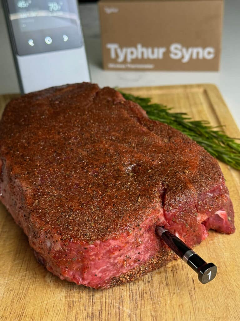 typhur sync inserted into a chuck roast