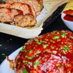 sliced meatloaf on a plate