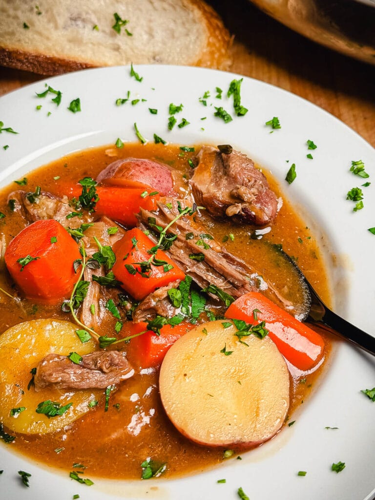 bowl of Irish lamb stew